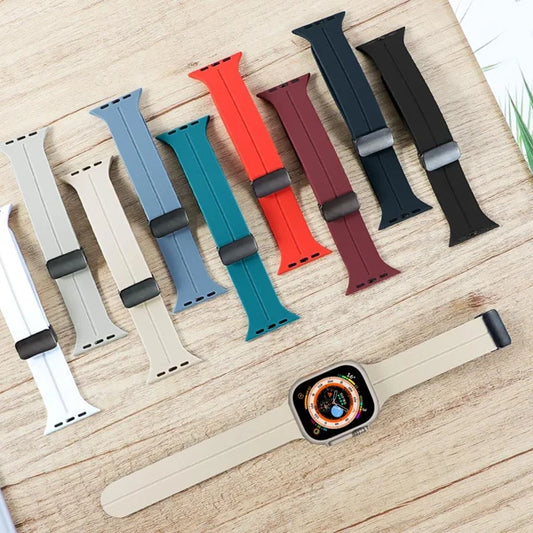 Magnetisches Silikon-Faltband für Apple Watch