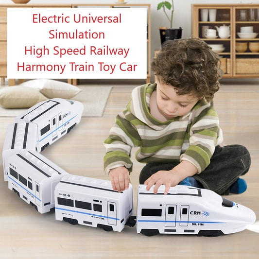 💥Heißer Verkauf 💥-Elektrische Universal-Simulation Hochgeschwindigkeits-Eisenbahn Harmony Train Toy