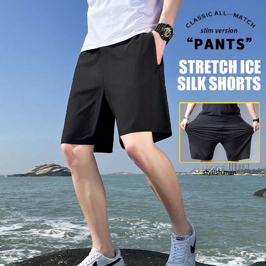 Heißer Verkauf 🔥Herren-Stretch-Shorts aus Eisseide in Übergröße