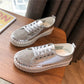 SNEAKERS AUS DIAMOND SILVER LEDER