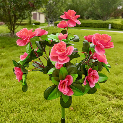 Simulation Azalee Blume Boden Pfahl Solarleuchte