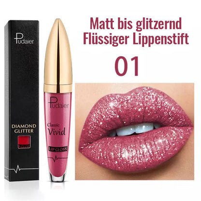 2024 NEU 18 Farbe Diamanten Glanz Langanhaltender Lippenstift！！!