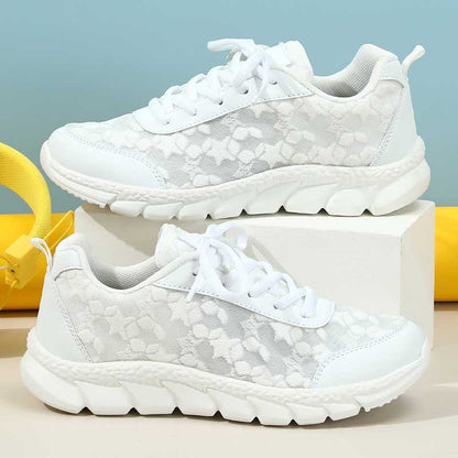 🌸Spätsommerschlussverkauf 🌸Zeitlich begrenzt 38 % RABATT💕Je mehr Sie kaufen, desto höher ist der Rabatt💕【35-44】Atmungsaktive Sneakers mit runder Zehe und Spitze