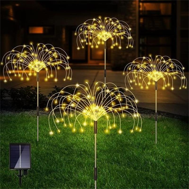 Letzter Tag 50% OFF - Wasserdichtes Solar Gartenfeuerwerk Licht-2